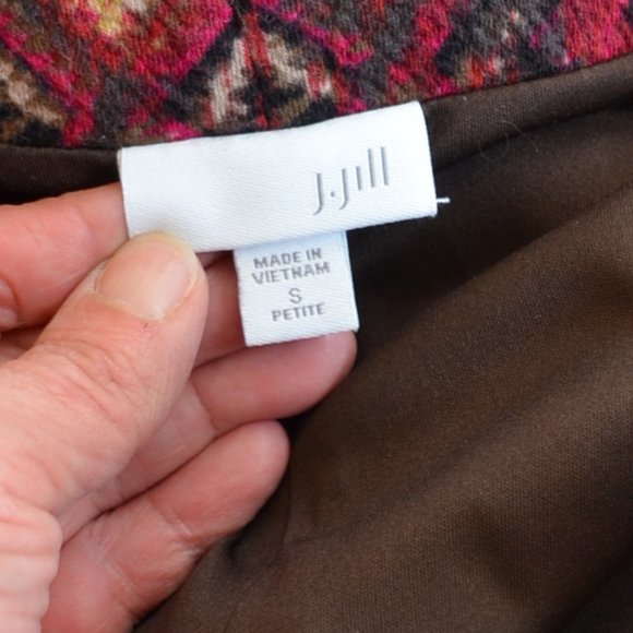 J. Jill Patterned Slip On Stretch Skirt Size Small P - Picture 8 of 11
